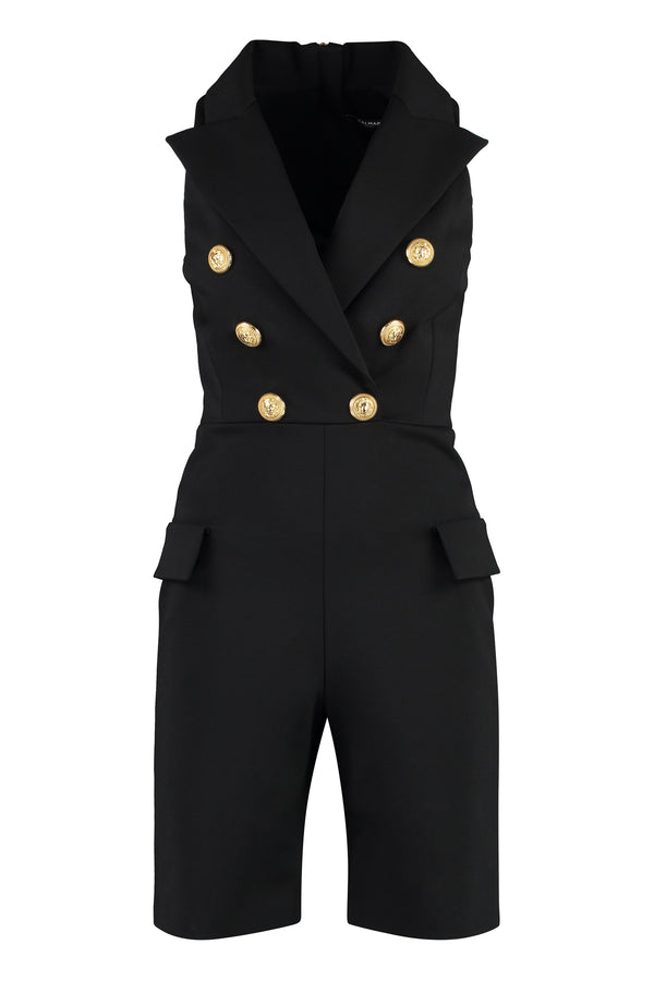 Double breasted blazer playsuit-0